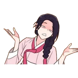 🤷‍♀️ 90d3bd89 Kartun, Gadis, Angkat bahu, Gak tahu, Bingung whatsapp sticker