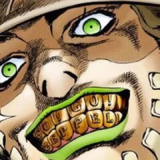 😃 4a8a8849 Gyro Zeppeli JoJo's Bizarre Adventure GO! GO! ZEPPELI 漫画, 动漫, JOJO, 齐贝林, 杰洛 telegram sticker