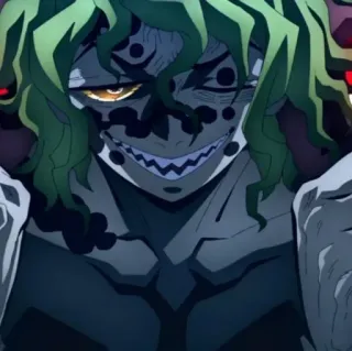 💀 81900378 Daki Demon Slayer Anime, Iblis, Monster, Penjahat whatsapp sticker