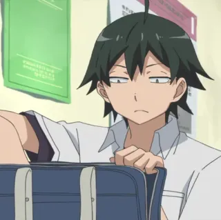 Hachiman hikigaya @animeFanZz telegram stickers