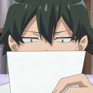 🕸 77612f24 anime, character, paper, expression, illustration telegram sticker