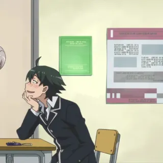 Hachiman hikigaya @animeFanZz telegram stickers