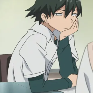 Hachiman hikigaya @animeFanZz whatsapp stickers