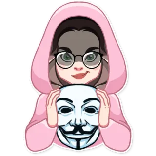 Hackerwoman @paradisecurity whatsapp stickers