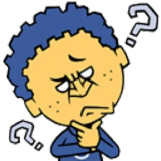 😕 0a9c99c6 Desenho animado, Pergunta, Pensando, Confuso, Duvidoso telegram sticker