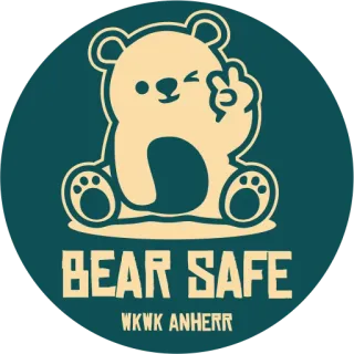 🐻 385df6c9 BEAR SAFE
WKWK ANHERR ours, sûr, animal, mignon, dessin animé telegram sticker