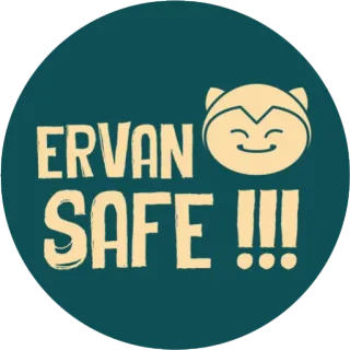 🤖 66976f57 ERVAN SAFE !!! sûr, mignon, personnage, autocollant, amusant telegram sticker