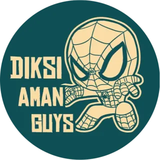 🕷 fb472cd2 Spider-Man DIKSI AMAN GUYS Spiderman, Dessin animé, Personnage, Super-héros, BD, Indonésie, Texte telegram sticker