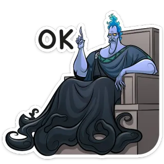 👌 5ce081be Hades Hercules OK disney, dieu, enfers, ok, dessin animé, hadès whatsapp sticker