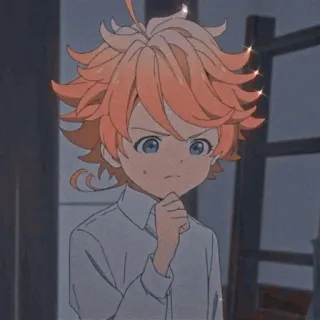 ⛓ 1582d03f Emma The Promised Neverland Anime, Charakter, Emma, The Promised Neverland, Animiert, Illustration, Cartoon whatsapp sticker