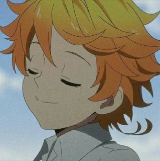 ⛓ 1c6076f5 Emma The Promised Neverland Anime, Emma, The Promised Neverland, Manga, Charakter, Rotes Haar, Lächeln whatsapp sticker