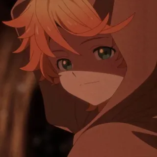 ⛓ 596cb58d Emma The Promised Neverland Anime, Emma, The Promised Neverland, Charakter, Mädchen, Hoodie whatsapp sticker