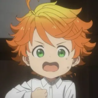⛓ 7e48e186 Emma The Promised Neverland Anime, Cartoon, Charakter, Emma, The Promised Neverland whatsapp sticker