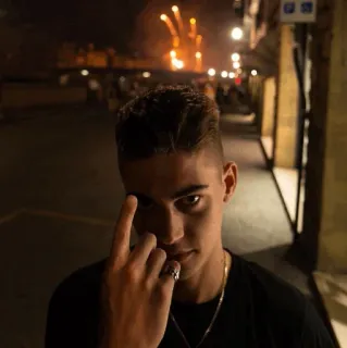 🖤 53185020 mittelfinger, unhöflich, beleidigend, geste, porträt, junger mann whatsapp sticker