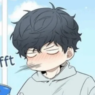 🦢 168d5fb8 ffft Мультфильм, Чиби, Милый, Аниме, Парень telegram sticker