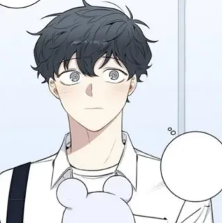 🦢 496750ec Аниме, Манга, Парень, Иллюстрация, Мультфильм, Рисунок telegram sticker