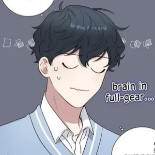 🦢 5c6070df brain in full-gear... Аниме, Мысли, Мультфильм, Полная экипировка, Мозг, Персонаж telegram sticker