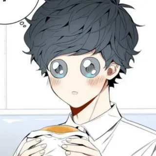 😍 09f0bb6e Anime, Manga, Cartone animato, Carino, Ragazzo, Personaggio whatsapp sticker