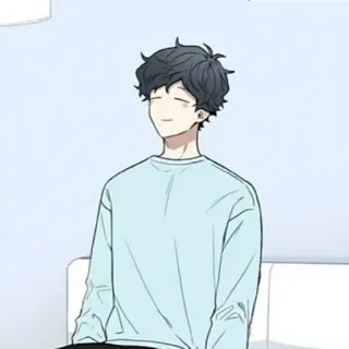 🙂 2a5a009e Anime, Personaggio, Cartone animato, Illustrazione, Ragazzo, Ritratto whatsapp sticker