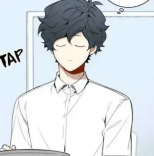 🍃 398fd2fe TAP Anime, Cartone animato, Uomo, Maschio, Tocca whatsapp sticker