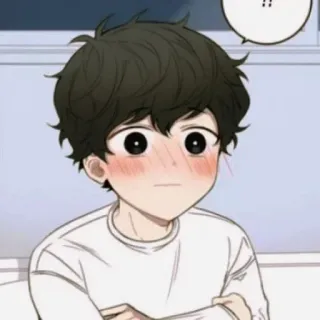 🙂 4442a1a7 Anime, Ragazzo, Carino, Manga, Rossore whatsapp sticker