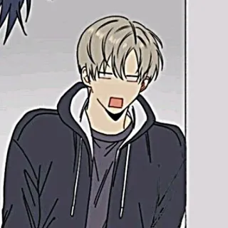 🧸 3fd57963 动漫, 男人, 人物, 帽衫, 角色, 卡通 telegram sticker