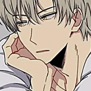 🧸 5aeeec41 动漫, 漫画, 角色, 伤心, 脸, 肖像 telegram sticker