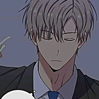 🧸 723658ee 动漫, 漫画, 肖像, 男人, 严肃, 艺术作品, 插图 telegram sticker