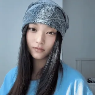 🎐 1edd07ef mulher, retrato, chapéu, menina, beleza telegram sticker