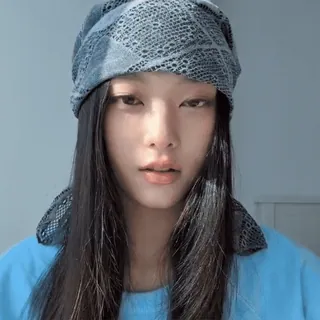 🎐 b6798339 mulher, menina, retrato, rosto, jovem, asiática telegram sticker