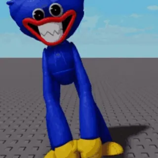 🕺 fff36499 Huggy Wuggy Poppy Playtime Huggy Wuggy, Poppy Playtime, mostro, horror, gioco, blu, inquietante, personaggio whatsapp sticker