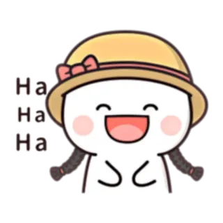 😂 77731e3a Ha Ha Ha Cartone animato, Felice, Risata, Carino, Personaggio telegram sticker