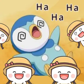 😂 9d05afc5 Piplup Ha Ha Ha Piplup, Pokémon, Anime, Cartone animato, Divertente, Carino, Personaggio telegram sticker