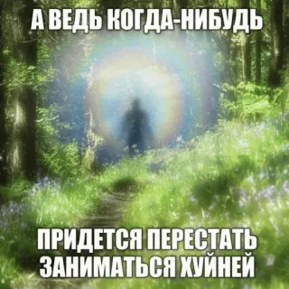 😭 17b487a0 А ведь когда-нибудь
Придется перестать заниматься хуйней Russian meme, humor, funny, quote, forest, spirit telegram sticker