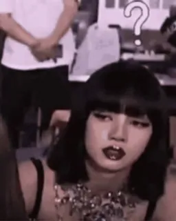 🤔 42da955f Lisa kpop, blackpink, lisa, question mark telegram sticker