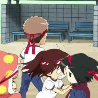 💭 2d5de4b3 Anime, Opaska, Szkoła, Przyjaźń, Postacie, Urocze telegram sticker