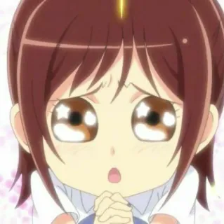 💭 7d9225bc anime, słodkie, dziewczyna, chibi telegram sticker