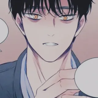 ➿ b9e0dea1 мужчина, аниме, иллюстрация, портрет, мультфильм, персонаж telegram sticker