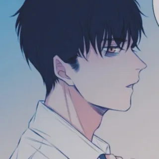 🐾 dd01e401 мужчина, лицо, портрет, аниме, иллюстрация telegram sticker