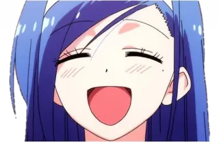 ☺️ cf471989 Anime, Dessin animé, Fille, Joyeux, Souriant telegram sticker