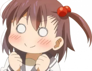 🥰 e269eb89 animé, fille, tête drôle, dessin animé telegram sticker