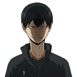 😈 55c7b0fd Tobio Kageyama Haikyuu!! 애니메이션, 배구, 만화, 캐릭터, 하이큐, 카게야마, 토비오 telegram sticker