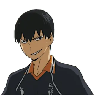 😈 60676853 Tobio Kageyama Haikyuu!! 애니메이션, 하이큐, 카게야마, 배구, 캐릭터, 만화 telegram sticker