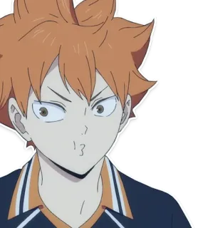 🙂 df995ce3 Hinata Shoyo Haikyuu!! 动漫, 漫画, 排球, 日向, 翔阳, 排球少年 telegram sticker
