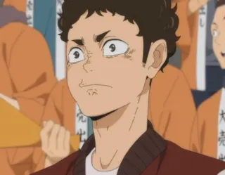 🌟 ce346830 Suguru Daishou Haikyuu!! Anime, Haikyuu, Suguru Daishou, Personaje, Dibujos animados, Sonriendo telegram sticker