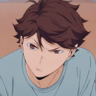 ๐ญ 130b3efe Oikawa Tooru Haikyuu!! anime, haikyuu, oikawa, tooru, volleyball, character telegram sticker