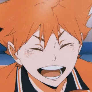 ๐ญ 42b76641 Hinata Shoyo Haikyu!! anime, haikyuu, hinata shoyo, sports, volleyball telegram sticker