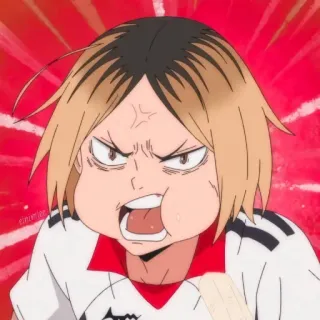 ๐ญ 43fe5924 Kenma Kozume Haikyuu!! anime, haikyuu, kenma, kozume, angry telegram sticker