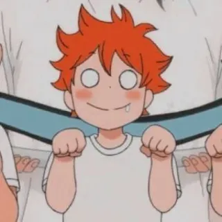 ๐ญ 4430cdf6 Hinata Shoyo Haikyuu!! anime, haikyuu, hinata, hinata shoyo, kawaii telegram sticker
