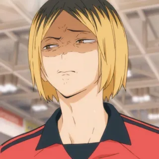 ๐ญ 4b67b4a9 Kenma Kozume Haikyuu!! anime, haikyuu, kenma, kozume, expression, volleyball telegram sticker